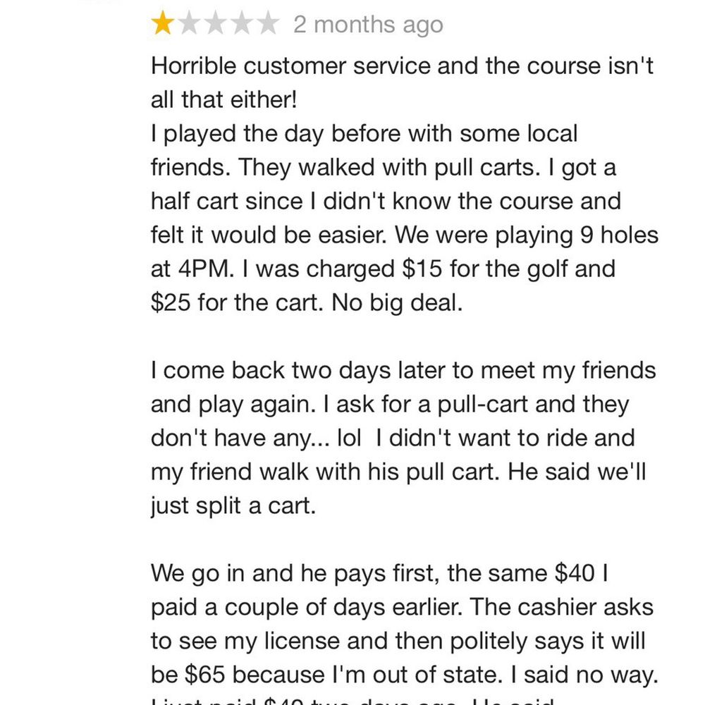 Kiahuna Golf Club - A customer leaves a negative review. - Golf Near Me - Koloa, Hawaii Kiahuna Golf Club - A customer leaves a negative review. - Golf Near Me - Koloa, Hawaii