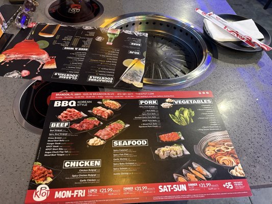 Menu photo 4 KPOT Korean BBQ & Hot Pot Brandon, FL