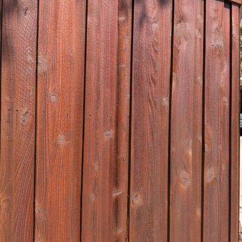 Fence Stain Pros - Just finished staining. Still wet - Fences & Gates Near Me - Allen, Texas Fence Stain Pros - Just finished staining. Still wet - Fences & Gates Near Me - Allen, Texas