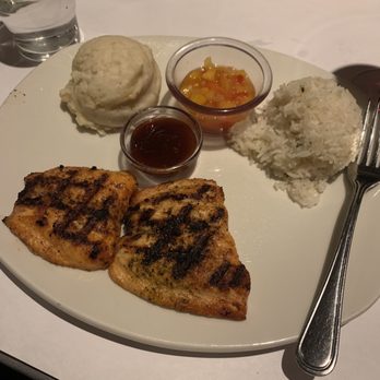 Bonefish Grill - Salmon with mash and jasmine rice - Seafood Near Me - Rockville Centre, New York