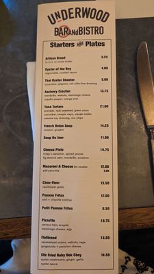 Menu photo 3 Underwood Bar and Bistro Graton, CA Menu photo 3 Underwood Bar and Bistro Graton, CA
