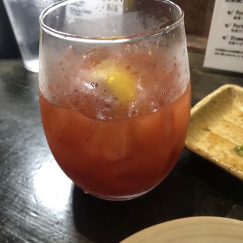 Izakaya Naru - My favorite and surprisingly they have it  Clam Tomato  Juice  with lemon - Izakaya Near Me - Honolulu, Hawaii