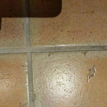 All In Carpet Cleaning - Before cleaning....dark gray grout - Carpet Cleaning Near Me