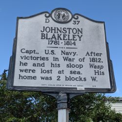 Johnston Blakely Historical Marker, Wilmington