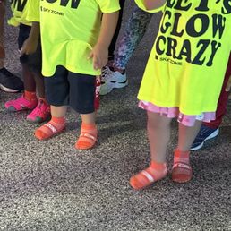 Special event shirts for glow night.