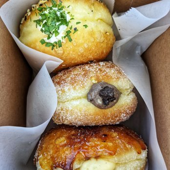 The Flour Box - Brioche Donuts: Everything Bagel, Cookies & Cream, and Creme Brulee. - Bakeries Near Me - Seattle, Washington
