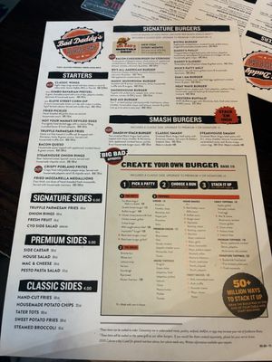 Menu photo 2 Bad Daddy's Burger Bar Montgomery, AL