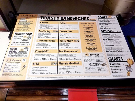 Menu photo 2 Potbelly Houston, TX