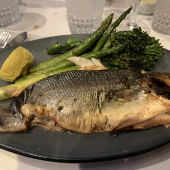 Atlantic Fish - Whole Branzino catch of the day - delicious! The fish head was a little intimidating - Seafood Near Me - Boston, Massachusetts