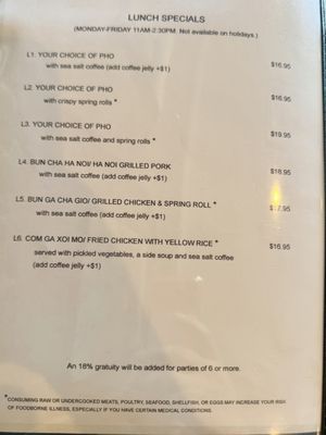 Menu photo 5 Miss Saigon Centreville, VA