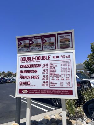Menu photo 2 In-N-Out Burger Arroyo Grande, CA