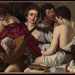 Station21 - Plattform für junge Kunst - Copia di Caravaggio Concerto olio su tavola 100 X120 collezione privata