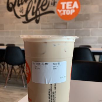 Tea Top - Sun Moon Lake Milk Tea -- It was okay - Bubble Tea Near Me - Houston, Texas Tea Top - Sun Moon Lake Milk Tea -- It was okay - Bubble Tea Near Me - Houston, Texas