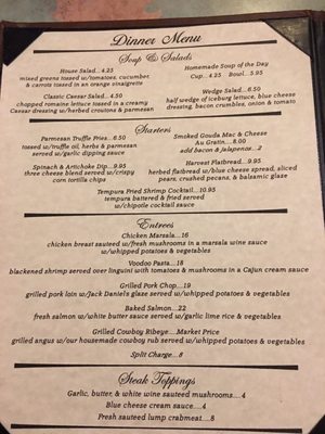 Menu photo 8 Riverhouse Grill Glen Rose, TX