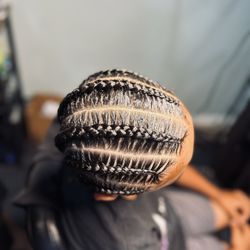 Lily Braids Hair Style - Top view
