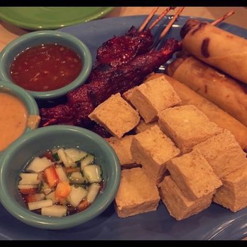 Thai Spice - 4. Tofu Tod 6. Satay 2. Spring Rolls - Thai Near Me - Indianapolis, Indiana