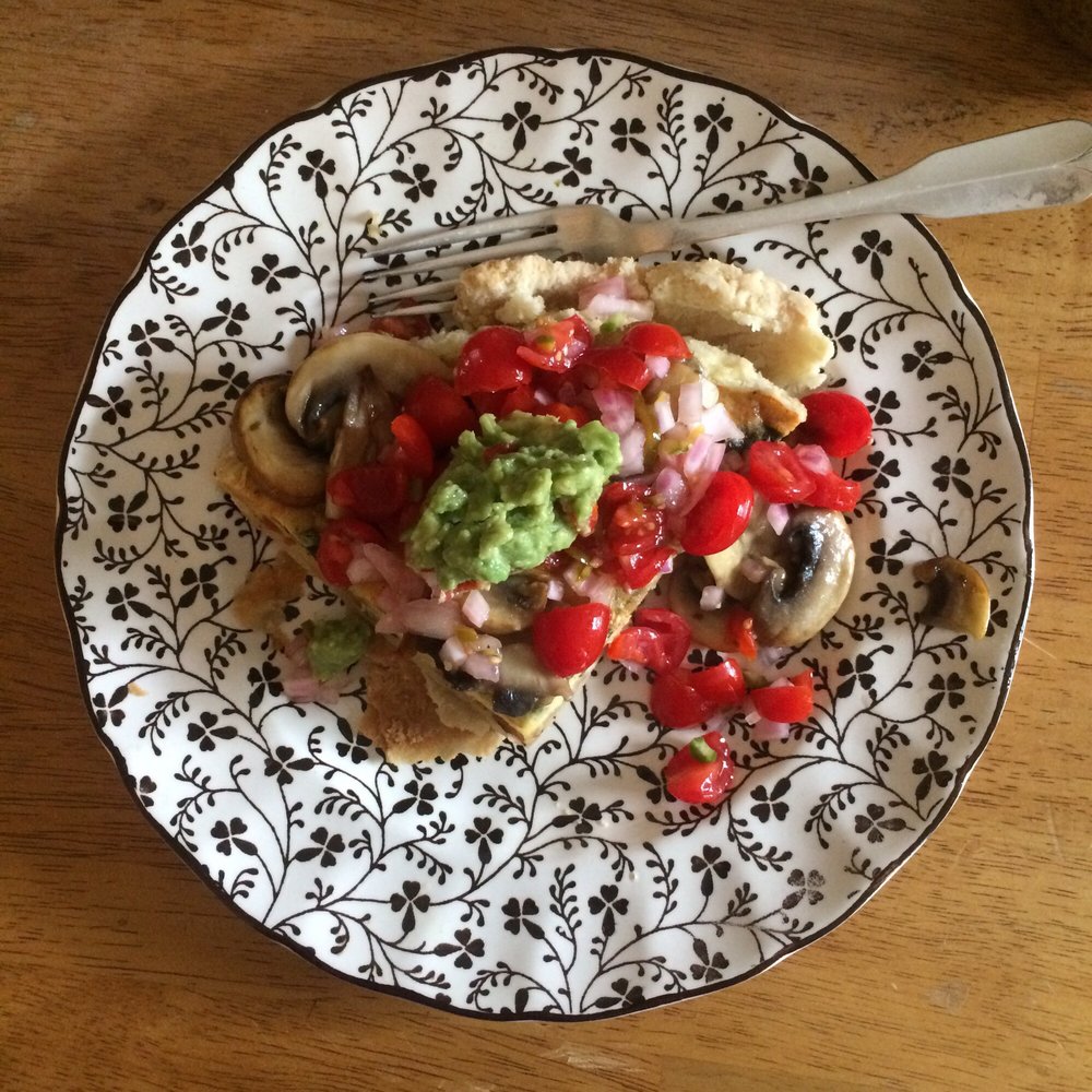 Wakefield Bakery - YUM. left over quiche with sautéed shrooms homemade: salsa and guac! For brunch!  So good. - Bakeries Near Me - Wakefield, Quebec