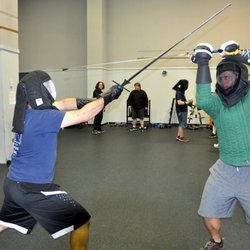 Omni Fitness Center - Long Island Historical Fencing Society HEMA class at Omni Fitness Center.
