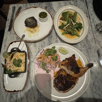 The Butcher's Tale - Filet Mignon. Smoked and Grilled All-Natural Chicken. Broccolini. Elote Street Corn - American Near Me - Minneapolis, Minnesota The Butcher's Tale - Filet Mignon. Smoked and Grilled All-Natural Chicken. Broccolini. Elote Street Corn - American Near Me - Minneapolis, Minnesota