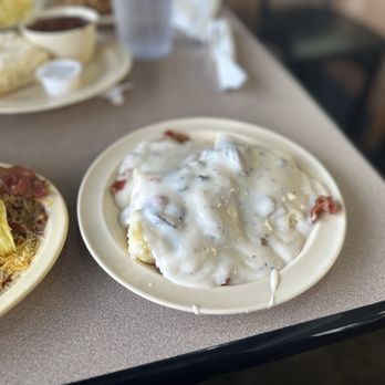 Good Gravy! Diner - Bacon mushroom gravy on biscuits - Breakfast & Brunch Near Me - Oklahoma City, Oklahoma Good Gravy! Diner - Bacon mushroom gravy on biscuits - Breakfast & Brunch Near Me - Oklahoma City, Oklahoma