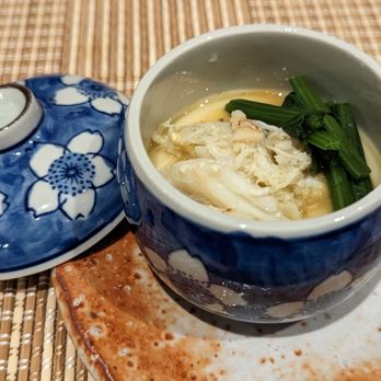 Hana Izumi - Feb'23 dinner menu: Chawanmushi with dungeness crab - Japanese Near Me - Millbrae, California