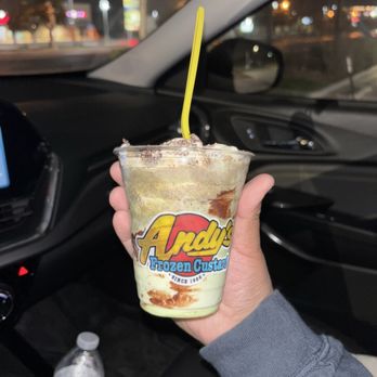 Andy's Frozen Custard - Mint chocolate chip ice cream (small) - Ice Cream & Frozen Yogurt Near Me - San Antonio, Texas Andy's Frozen Custard - Mint chocolate chip ice cream (small) - Ice Cream & Frozen Yogurt Near Me - San Antonio, Texas