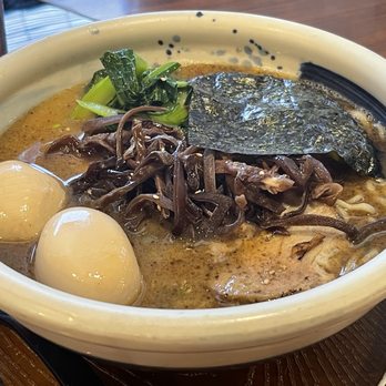 Wagaya - Black garlic ramen with extra noodles and extra boiled egg. - Ramen Near Me - Honolulu, Hawaii Wagaya - Black garlic ramen with extra noodles and extra boiled egg. - Ramen Near Me - Honolulu, Hawaii