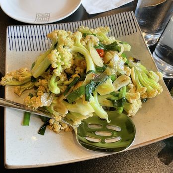 Lan Feast - Stir fried cauliflower and garlic chives - Chinese Near Me - Brookline, Massachusetts