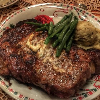 Sf Martin House - Perfectly cooked ribeye.  Bring an appetite as it was at least 16 ounces. - Hotels Near Me - Atlantic, Iowa
