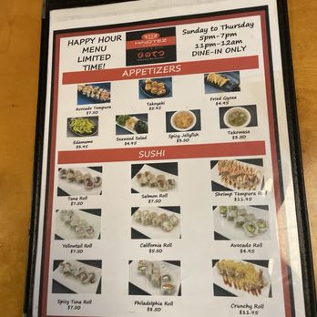 Hinotez - Happy Hour Menu - Japanese Near Me - San Diego, California Hinotez - Happy Hour Menu - Japanese Near Me - San Diego, California