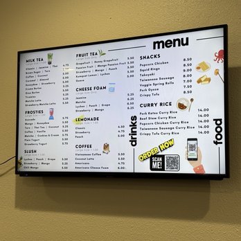 Neko Cafe - menu (as of march 2025) - Bubble Tea Near Me - Riverside, California