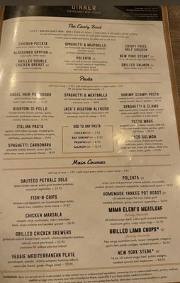 Menu photo 1 Jack's Restaurant & Bar Pleasant Hill, CA