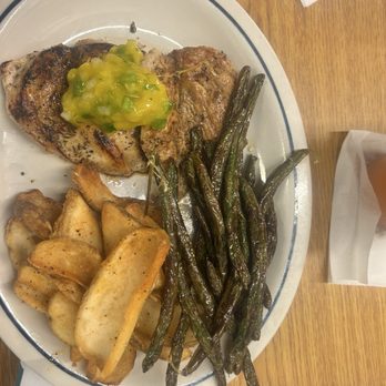 Fat Boys Bar and Grill - Jerk chicken with green beans and fries - American Near Me - Sandston, Virginia