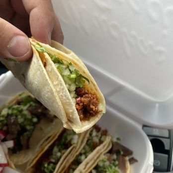 Taqueria La Huasteca - Chorizo taco - Tacos Near Me - San Jacinto, California Taqueria La Huasteca - Chorizo taco - Tacos Near Me - San Jacinto, California
