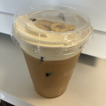 Vida Pura - Banana nut (double espresso, house made vanilla cold foam, house made banana syrup - medium $7.50): - Breakfast & Brunch Near Me - Los Angeles, California Vida Pura - Banana nut (double espresso, house made vanilla cold foam, house made banana syrup - medium $7.50): - Breakfast & Brunch Near Me - Los Angeles, California