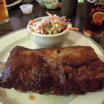 Hamburger Ranch & Bar-B-Que - 1/2 rack ribs, slaw, sorry I did not take a pic of the onion rings as I AHD to get to eating these ribs! - Barbeque Near Me - Cloverdale, California Hamburger Ranch & Bar-B-Que - 1/2 rack ribs, slaw, sorry I did not take a pic of the onion rings as I AHD to get to eating these ribs! - Barbeque Near Me - Cloverdale, California