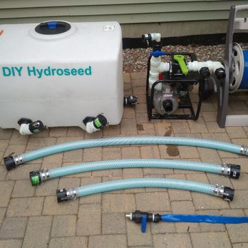 DIY Hydroseed - a water tank, hoses, and pump - Landscaping Near Me