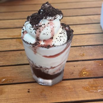 Truly Pizza - Soft serve with Oreo and cherry syrup - Pizza Near Me - Dana Point, California