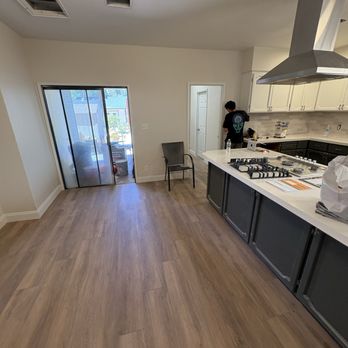 Floors and Doors - Here's another view of the floor in the brand new kitchen we remodeled as well. From the cabinets to the paint and tile etc. - Flooring Near Me Floors and Doors - Here's another view of the floor in the brand new kitchen we remodeled as well. From the cabinets to the paint and tile etc. - Flooring Near Me