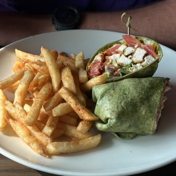 On The Kirb - Chicken Wrap w/ Regular Fries. - Gastropubs Near Me - Katy, Texas On The Kirb - Chicken Wrap w/ Regular Fries. - Gastropubs Near Me - Katy, Texas