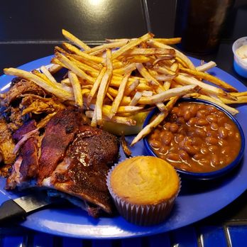 The Blu Pig - Ribs and Pulled Pork combo - Barbeque Near Me - Moab, Utah The Blu Pig - Ribs and Pulled Pork combo - Barbeque Near Me - Moab, Utah