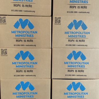 Trinity Commons Coffee - boxes of metropolitan ministries hope is here - Coffee & Tea Near Me - Trinity, Florida