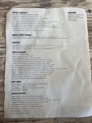 Menu photo 8 Mayfield San Juan Capistrano, CA
