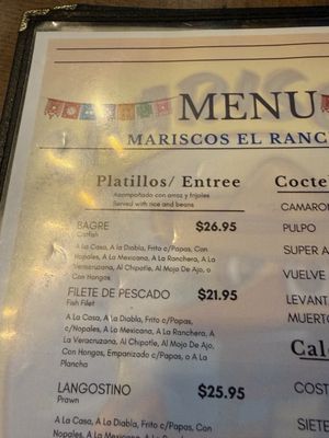 Menu photo 1 Mariscos El Ranchito Anaheim, CA Menu photo 1 Mariscos El Ranchito Anaheim, CA