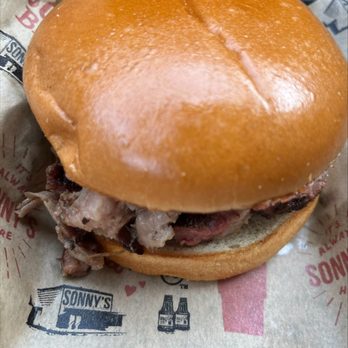 Sonny's BBQ - Regular Chopped Beef Brisket Sandwich - Barbeque Near Me - Zephyrhills, Florida Sonny's BBQ - Regular Chopped Beef Brisket Sandwich - Barbeque Near Me - Zephyrhills, Florida