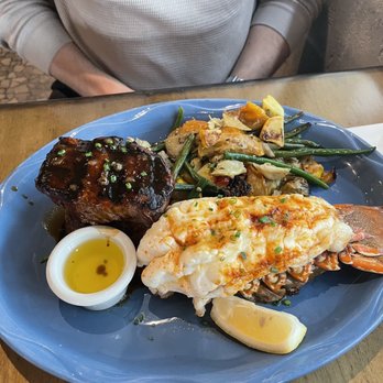 Pacific Coast Grill - Chile Rubbed Filet Mignon & Lobster - Seafood Near Me - Cardiff, California