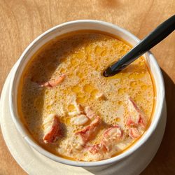 Newick's Lobster House - Newicks Famous Lobster "Stew". Just lobster in a cream and butter broth.