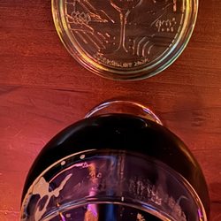 First Draft - My delicious stout and my marathon medal from the prior weekend