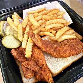 Dave's Hot Chicken - Dave's #1 2 Tenders w/ Fries - Chicken Shop Near Me - Anaheim, California