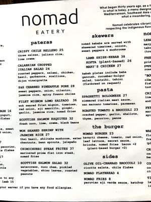 Menu photo 4 Nomad Eatery El Segundo, CA Menu photo 4 Nomad Eatery El Segundo, CA